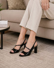Comfort Enhance Floral Lace Pointed Toe Slingback Heels