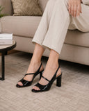 Comfort Enhance Floral Lace Pointed Toe Slingback Heels